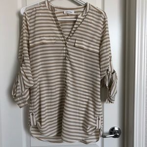 Calvin Klein button up blouse